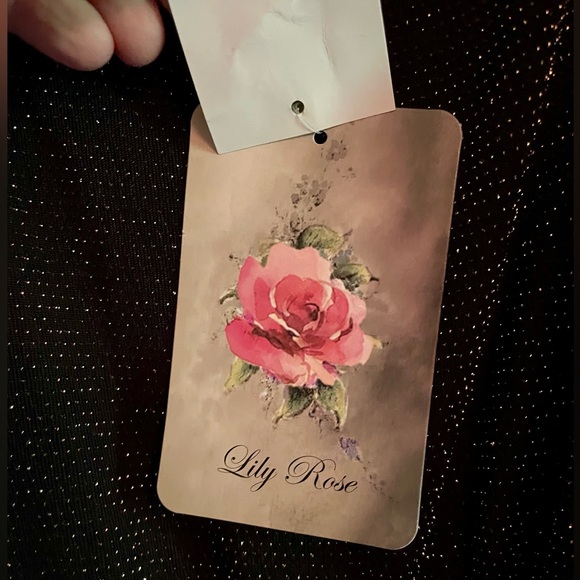 NWT Lily Rose Square Neck Glitter Knit Jumpsuit sz Small - Picture 11 of 14